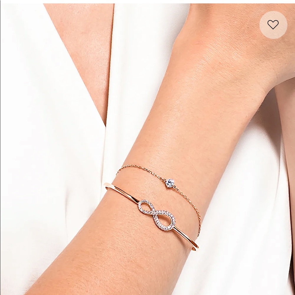 Swarovski infinity bangle